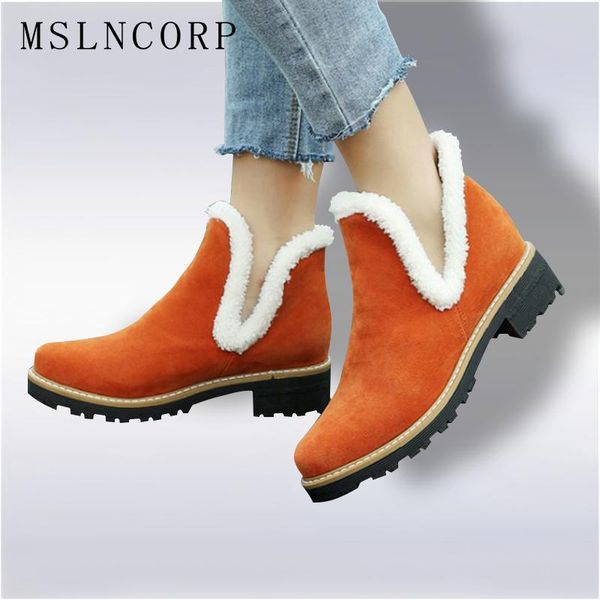 plus size 34-43 warm plush platform ankle snow boots flat women winter non-slip suede ladies rubber sole slip on cotton shoes, Black
plus size 34-43 warm plush platform ankle snow boots flat women winter non-slip suede ladies rubber sole slip on cotton shoes, Black