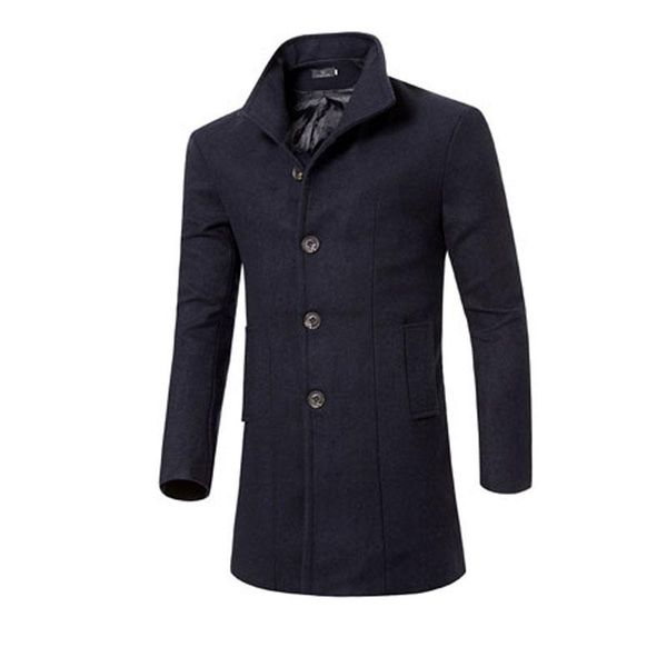 casaco masculino men long woolen coat fashion autumn winter slim trench jacketsa turn down collar wool jacket outwear overcoat, Black
casaco masculino men long woolen coat fashion autumn winter slim trench jacketsa turn down collar wool jacket outwear overcoat, Black