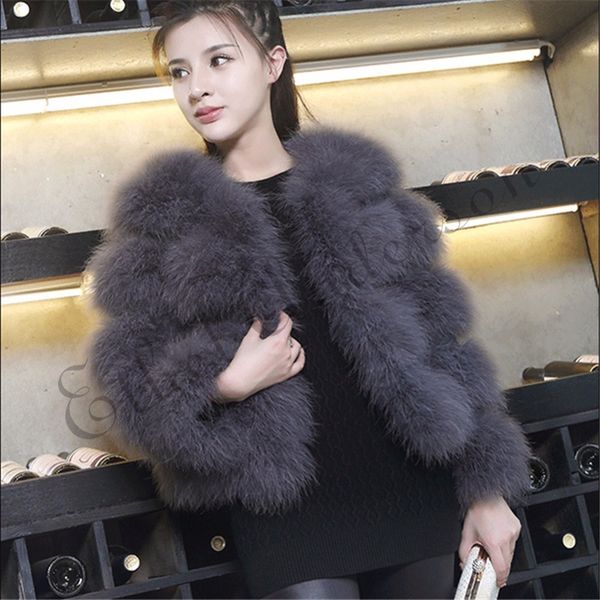 ethel anderson women's 100% real farm fluffy ostrich turkey feather fur coat lady winter jacket soft warmer 3/4 sleeves fall 201103, Black
ethel anderson women's 100% real farm fluffy ostrich turkey feather fur coat lady winter jacket soft warmer 3/4 sleeves fall 201103, Black