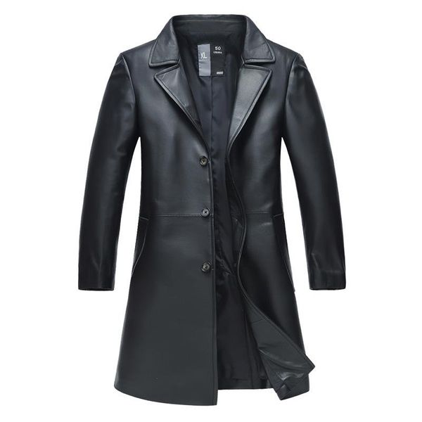 men's leather & faux men sheepskin suit collar long casual coat windbreaker fashion single breasted plus size l-9xl10xl11xl, Black
men's leather & faux men sheepskin suit collar long casual coat windbreaker fashion single breasted plus size l-9xl10xl11xl, Black