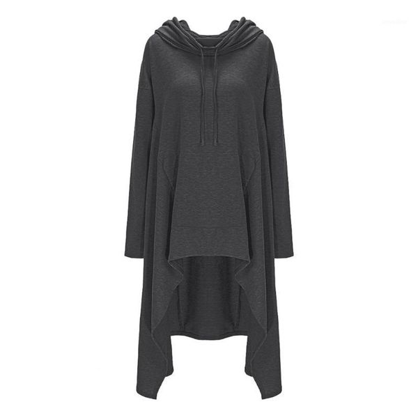 women autumn new fashion long asymmetric casual hoodie solid multi color long sleeve drawstring hooded plus size sweatshirt1, Black
women autumn new fashion long asymmetric casual hoodie solid multi color long sleeve drawstring hooded plus size sweatshirt1, Black