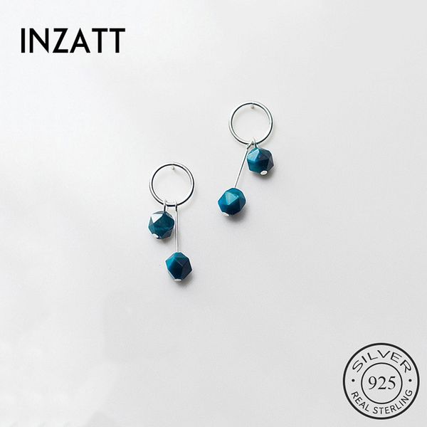 inzatt real 925 sterling silver geometric blue stone stud earrings for fashion women party fine jewelry ins accessories, Black
inzatt real 925 sterling silver geometric blue stone stud earrings for fashion women party fine jewelry ins accessories, Black