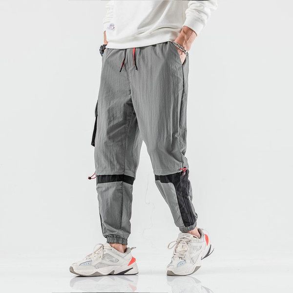 men's pants nice harajuku multi-pockets loose cargo men jogger japanese style streetwear joggers hip hop trousers, Black 
men's pants nice harajuku multi-pockets loose cargo men jogger japanese style streetwear joggers hip hop trousers, Black