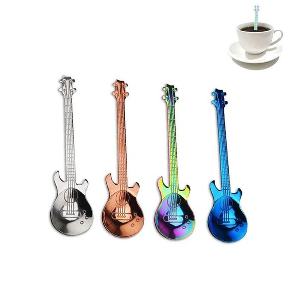 spoons 4pcs guitar coffee spoon set stainless steel dessert ice cream accessories flatware drinking tools
spoons 4pcs guitar coffee spoon set stainless steel dessert ice cream accessories flatware drinking tools
