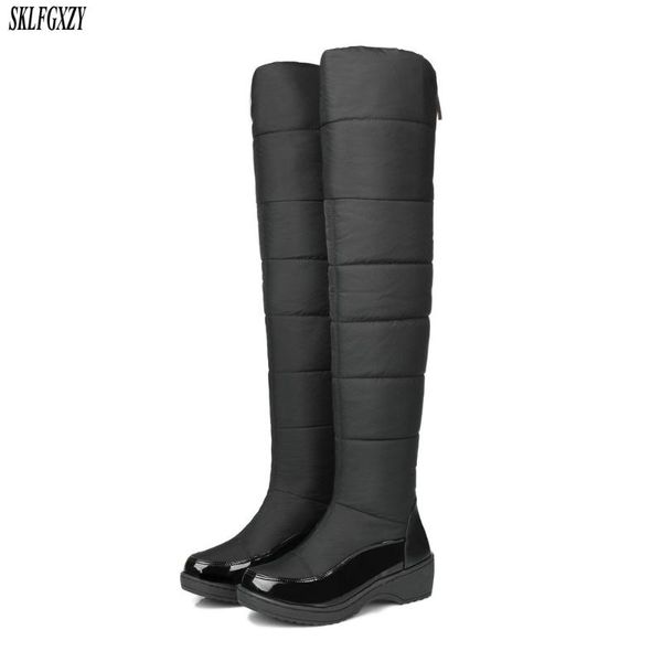new winter plush boots knee-high snow boots warm women's warm down comfortable women's shoes size 34-44, Black
new winter plush boots knee-high snow boots warm women's warm down comfortable women's shoes size 34-44, Black