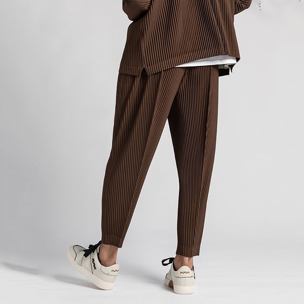 iefb /men's wear japan pleated trousers male autumn new wrinkled mid-seam open ankle ankle-length pants elastic waist y3493 201118, Black
iefb /men's wear japan pleated trousers male autumn new wrinkled mid-seam open ankle ankle-length pants elastic waist y3493 201118, Black