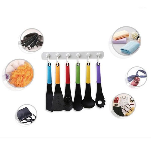 hooks & rails household multifunction scoop bathroom organizer wall door holder kitchen storage hook with 6 hanger rack for spoon1
hooks & rails household multifunction scoop bathroom organizer wall door holder kitchen storage hook with 6 hanger rack for spoon1