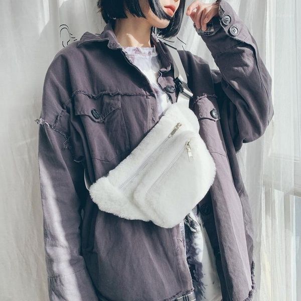 waist bags 2021 korean shoulder bag women's casual fashion simple girl solid color plush chest bag1
waist bags 2021 korean shoulder bag women's casual fashion simple girl solid color plush chest bag1