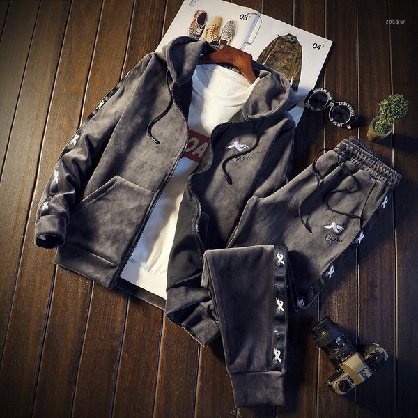 men's tracksuits men's long sleeve gold velet hip hop sports jacket pants 2p set sportswear men street hipster loose gym sweatsuit, Gray
men's tracksuits men's long sleeve gold velet hip hop sports jacket pants 2p set sportswear men street hipster loose gym sweatsuit, Gray