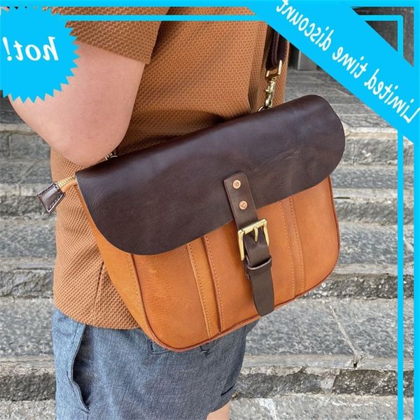 2020 new men's messenger locomotive differential vegetable tanning leather manual bag
2020 new men's messenger locomotive differential vegetable tanning leather manual bag