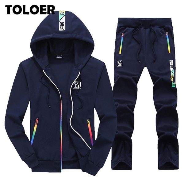 fashion men set tracksuits hooded + pants autumn male two piece sets clothing mens casual track suit sportswear jacket+pant 201123, Gray
fashion men set tracksuits hooded + pants autumn male two piece sets clothing mens casual track suit sportswear jacket+pant 201123, Gray