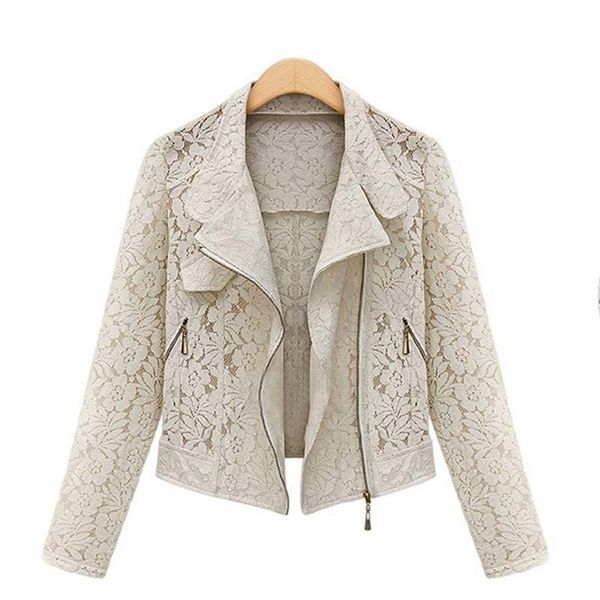 lace biker jacket autumn new brand full lace outwear leisure casual short jacket metal zipper jacket 201112, Black;brown
lace biker jacket autumn new brand full lace outwear leisure casual short jacket metal zipper jacket 201112, Black;brown