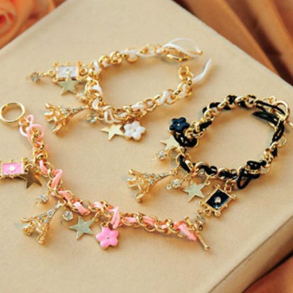 vintage metal women bracelets zircon star charm bohemia weave tassel wrist chain jewelry 3 s sweet female bracelets, Black
vintage metal women bracelets zircon star charm bohemia weave tassel wrist chain jewelry 3 s sweet female bracelets, Black