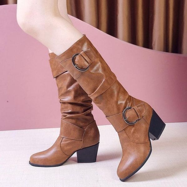 осень зима высокие каблуки женская обувь pu leather knee high boots пряжки ремень платформы punk western дамы длинные сапоги, Black
осень зима высокие каблуки женская обувь pu leather knee high boots пряжки ремень платформы punk western дамы длинные сапоги, Black