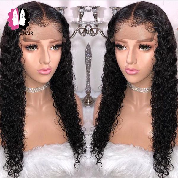 lace wigs mstoxic brazilian water wave clsoure wig 6x6 closure front human hair for black women remy, Black;brown 
lace wigs mstoxic brazilian water wave clsoure wig 6x6 closure front human hair for black women remy, Black;brown