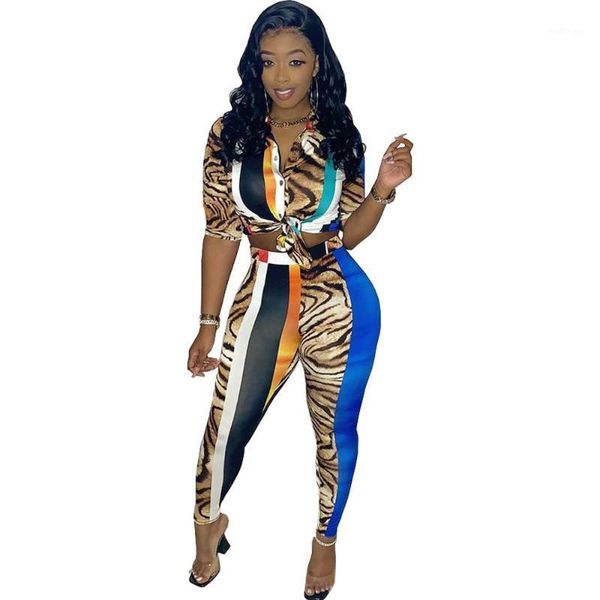 vavcy 2020 autumn pant women set leopard block blouse + pant club outfits1, Gray
vavcy 2020 autumn pant women set leopard block blouse + pant club outfits1, Gray