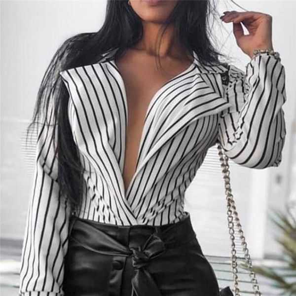deep v-neck shirts chemisier blusas mulher elegantest female long sleeve blouse women striped blouse shirt casual 1, White
deep v-neck shirts chemisier blusas mulher elegantest female long sleeve blouse women striped blouse shirt casual 1, White