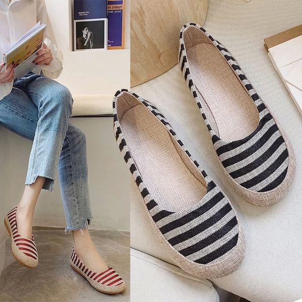 2020 spring women espadrilles stripe slip on shoes woman flats hemp boat shoes cotton loafers comfortable ladies 7953n #mf0d, Black
2020 spring women espadrilles stripe slip on shoes woman flats hemp boat shoes cotton loafers comfortable ladies 7953n #mf0d, Black