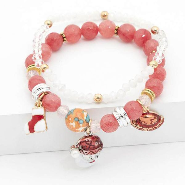 factory wholesale european and american christmas etiquette bracelet double elastic rope chain, Golden;silver
factory wholesale european and american christmas etiquette bracelet double elastic rope chain, Golden;silver