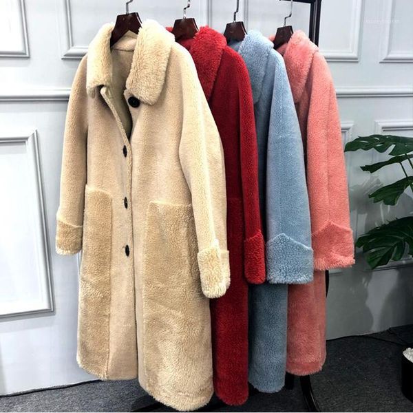 women's fur & faux winter coat women 2021 sheep shearing jacket female wool casual plus size long1, Black
women's fur & faux winter coat women 2021 sheep shearing jacket female wool casual plus size long1, Black