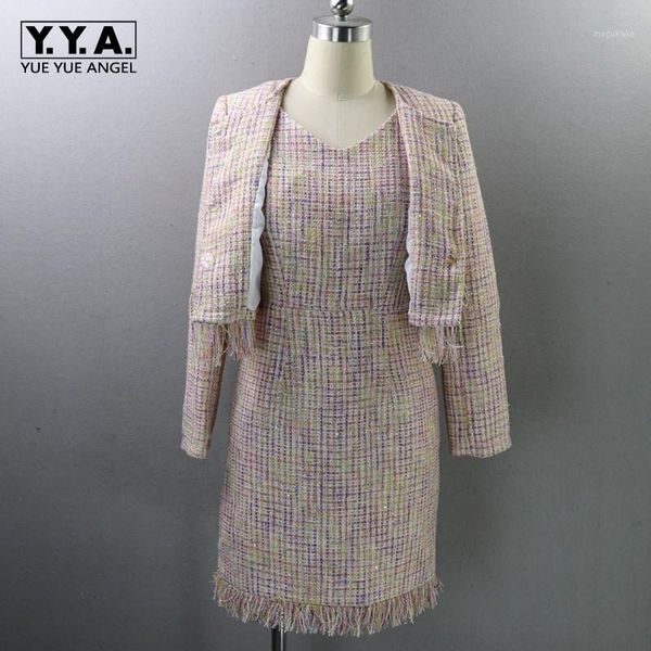 chic female dress and full tassel tweed 2 set women office two piece outfits fashion fringed trim jacket coat1, White
chic female dress and full tassel tweed 2 set women office two piece outfits fashion fringed trim jacket coat1, White