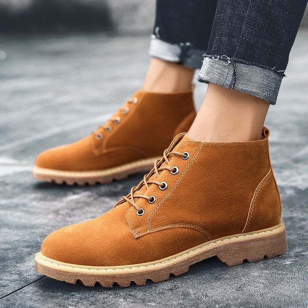 2020 of the new cross-border foreign trade plus size martin boots middle high frosted boots british casual mens shoes cool trendy workwe, Black
2020 of the new cross-border foreign trade plus size martin boots middle high frosted boots british casual mens shoes cool trendy workwe, Black