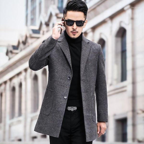 business men's double faced plaid coat men's medium length down inner liner woolen coat wool suit1, Black
business men's double faced plaid coat men's medium length down inner liner woolen coat wool suit1, Black