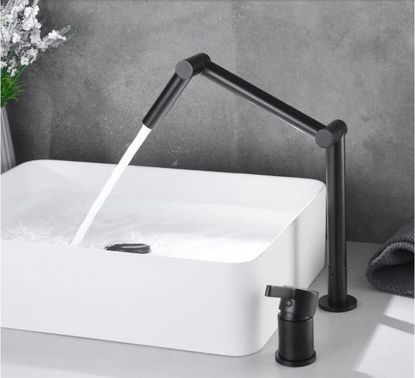 bathroom sink faucets black brass folded faucet telescoped cold water basin mixer tap single handle two holes
bathroom sink faucets black brass folded faucet telescoped cold water basin mixer tap single handle two holes