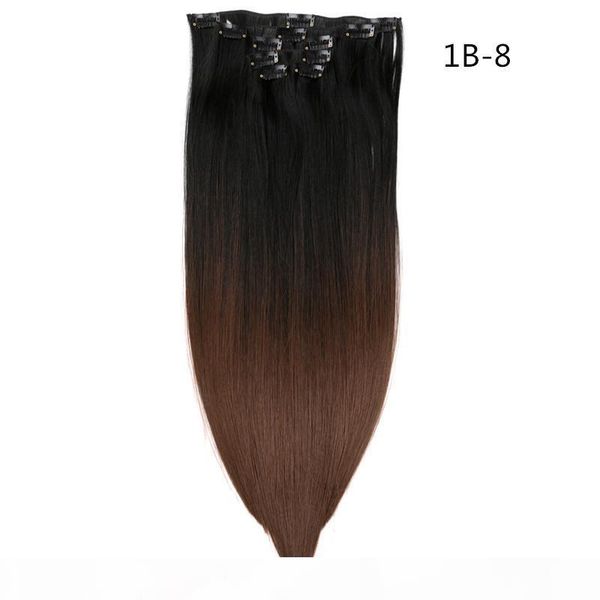 6pcs set 22" hairpiece 130g straight 12 clips in false styling hair synthetic clip in hair extensions heat resistant fiber, Black
6pcs set 22" hairpiece 130g straight 12 clips in false styling hair synthetic clip in hair extensions heat resistant fiber, Black
