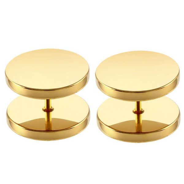 2pcs gold black steel cheater faux fake ear plugs flesh tunnel gauges tapers stretcher earrings piercing jewelry 6-14mm q sqcmmx, Silver
2pcs gold black steel cheater faux fake ear plugs flesh tunnel gauges tapers stretcher earrings piercing jewelry 6-14mm q sqcmmx, Silver