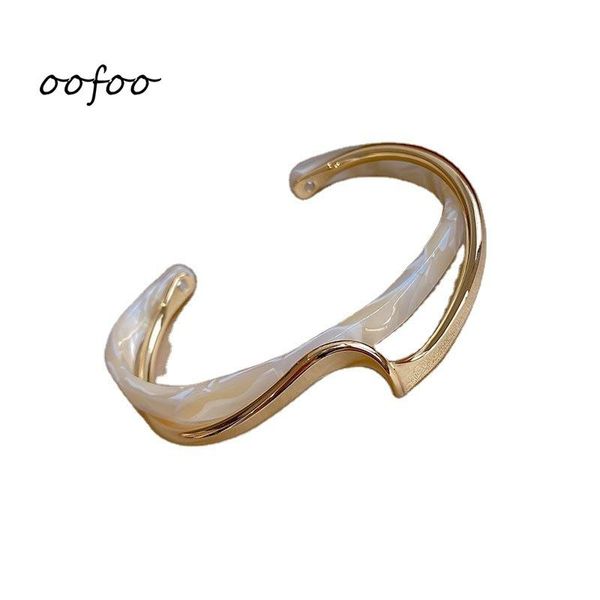 bangle fashion white shell metal undefined opening adjustable bracelet ins with the same design girlfriend gift women's hand jewelry, Black
bangle fashion white shell metal undefined opening adjustable bracelet ins with the same design girlfriend gift women's hand jewelry, Black