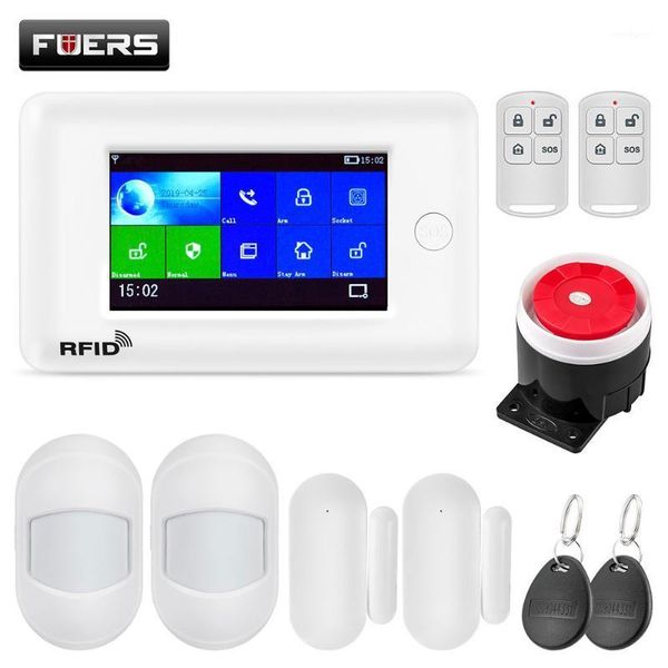 fuers pg106 wireless security alarm system 4.3inch full touch color screen wifi gsm 2g home buglar alarm kit 10 language switch1
fuers pg106 wireless security alarm system 4.3inch full touch color screen wifi gsm 2g home buglar alarm kit 10 language switch1