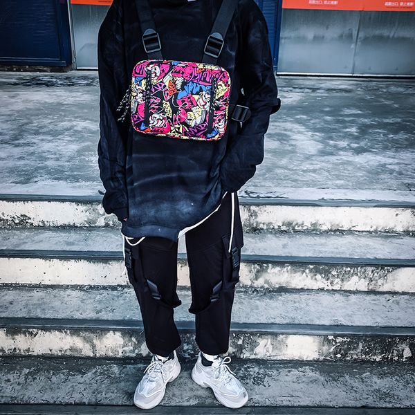 men oxford tactical chest bag women bullet street hip hop vest pack male black white shoulder square streetwear bags 2020 c1026
men oxford tactical chest bag women bullet street hip hop vest pack male black white shoulder square streetwear bags 2020 c1026