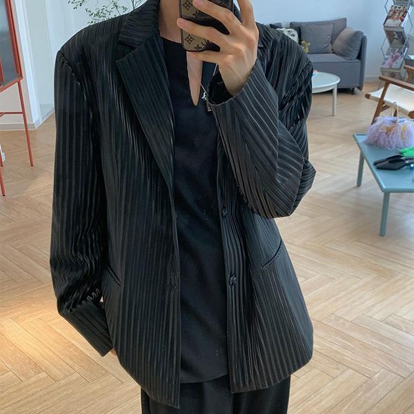 male japan korea streetwear vintage fashion suit coat outerwear men velvet stripes casual loose suit blazers jacket, White;black
male japan korea streetwear vintage fashion suit coat outerwear men velvet stripes casual loose suit blazers jacket, White;black