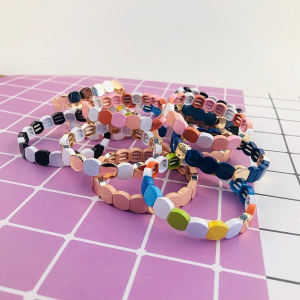wholesale bohemian tile bracelet women rainbow bracelets stacking beach bangle popular jewelry colorful friendship pulseira, Black
wholesale bohemian tile bracelet women rainbow bracelets stacking beach bangle popular jewelry colorful friendship pulseira, Black