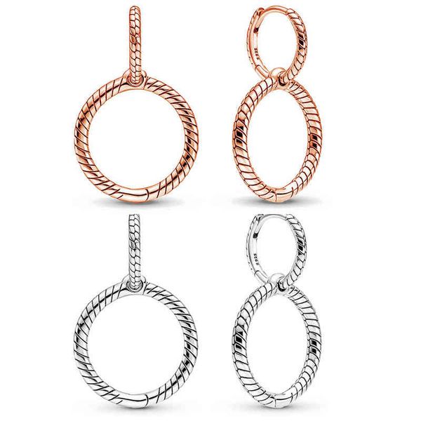 original rose moments charm double hoop earring 925 sterling silver earrings for women birthday gift europe jewelry, Golden
original rose moments charm double hoop earring 925 sterling silver earrings for women birthday gift europe jewelry, Golden