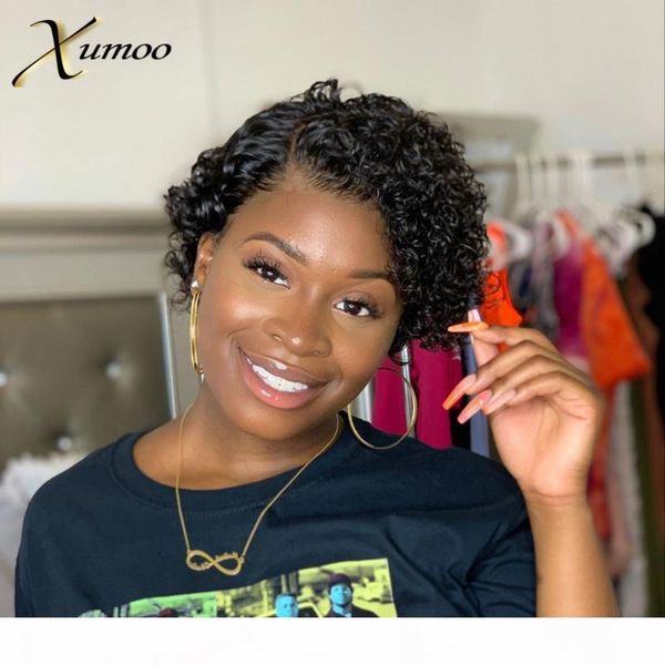xumoo short pixie cut wig short bob 150% 13*4 lace front human hair wig for black women pre plucked with baby hair natural remy, Black;brown
xumoo short pixie cut wig short bob 150% 13*4 lace front human hair wig for black women pre plucked with baby hair natural remy, Black;brown