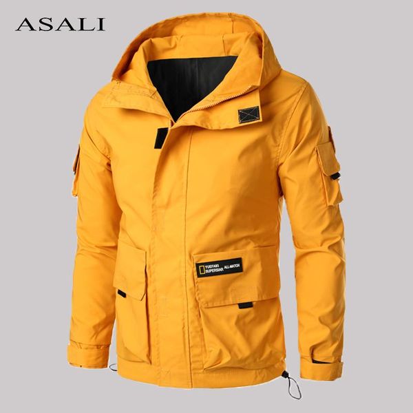 men's jackets mulit-pocket cargo men autumn hooded zipper coat 2021 outdoor overcoats male casual hoodies sportswear, Black;brown
men's jackets mulit-pocket cargo men autumn hooded zipper coat 2021 outdoor overcoats male casual hoodies sportswear, Black;brown