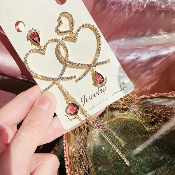 mengjiqiao korean luxury full rhinestone hollow heart long dangle earrings for women asymmetric fashion jewelry pendientes1, Silver
mengjiqiao korean luxury full rhinestone hollow heart long dangle earrings for women asymmetric fashion jewelry pendientes1, Silver