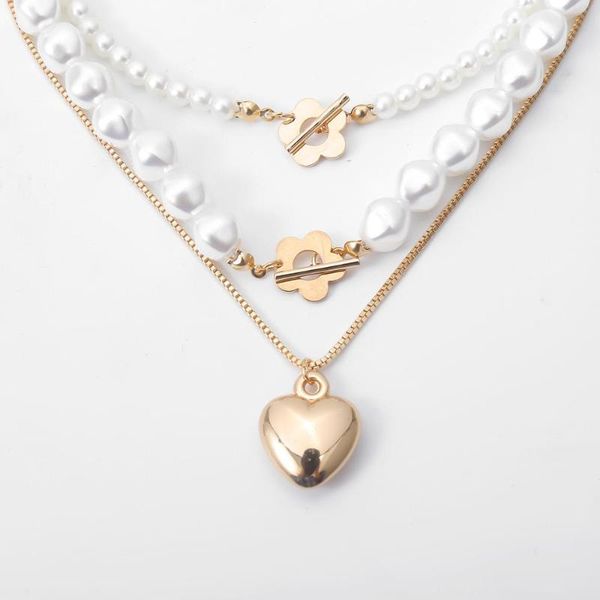 korean geometric imitation pearl necklaces heart flower pendant choker collar necklaces women wedding 2020 new jewelry, Golden;silver
korean geometric imitation pearl necklaces heart flower pendant choker collar necklaces women wedding 2020 new jewelry, Golden;silver