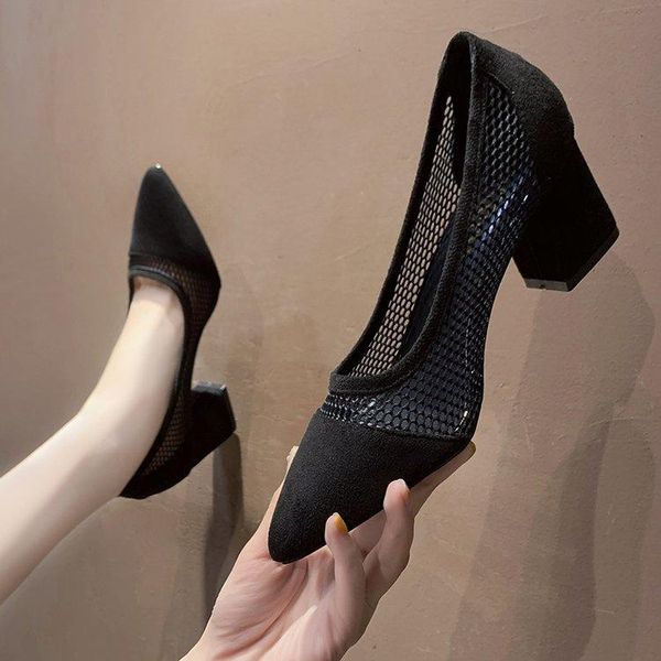 2020 women's high heels bridal party heel heel pointed pointed shallow mesh mesh stitching breathable black women shoes
2020 women's high heels bridal party heel heel pointed pointed shallow mesh mesh stitching breathable black women shoes