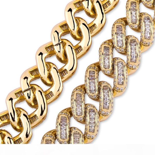 14mm hip hop miami curb cuban link chain bracelets personality can open lock men bling rapper bracelet new, Silver
14mm hip hop miami curb cuban link chain bracelets personality can open lock men bling rapper bracelet new, Silver