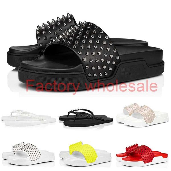 red bottoms mens slides flip flops sandals spikes fashion designer house slippers triple black white yellow 38-46
red bottoms mens slides flip flops sandals spikes fashion designer house slippers triple black white yellow 38-46