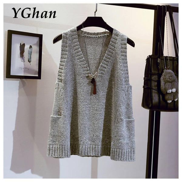 women's vests knitted vest women solid simple pocket all-match v-neck sleeveless sweaters female korean-style leisure trendy spring loo, Black;white
women's vests knitted vest women solid simple pocket all-match v-neck sleeveless sweaters female korean-style leisure trendy spring loo, Black;white