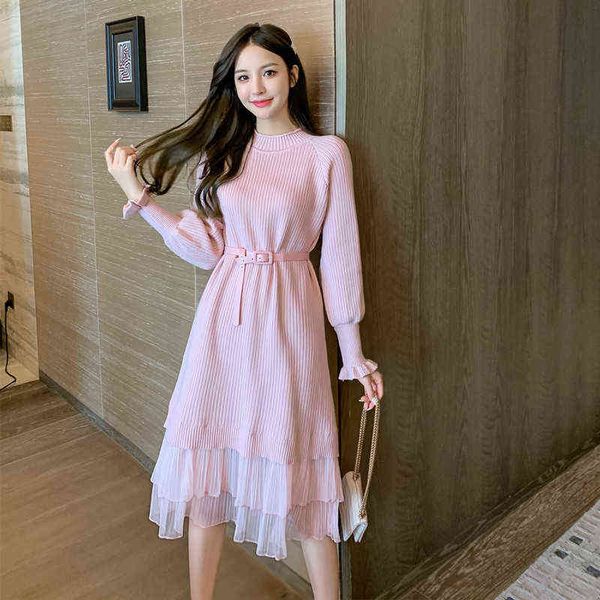 casual dresses french loose mh skirt stitched fake two-piece thickened bottomed knitted drs, Black;gray
casual dresses french loose mh skirt stitched fake two-piece thickened bottomed knitted drs, Black;gray