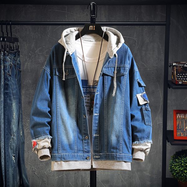 2021 new hooded denim men's hip hop jeans coat retro jean street casual jacket outerwear hoodies x5s5, Black;brown
2021 new hooded denim men's hip hop jeans coat retro jean street casual jacket outerwear hoodies x5s5, Black;brown