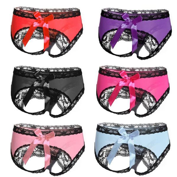 women's panties women erotic open bupanties big bowknot floral lace trim hollow lingere underwear low rise semi crotchless briefs, Black;pink
women's panties women erotic open bupanties big bowknot floral lace trim hollow lingere underwear low rise semi crotchless briefs, Black;pink