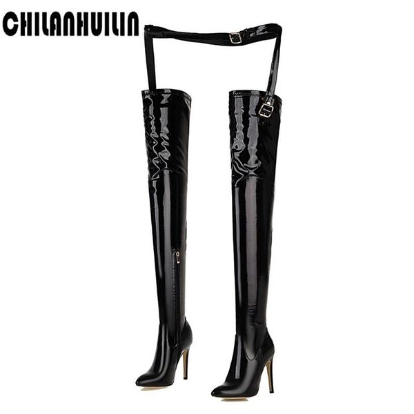 boots fashion long steel tube dance thin high heels ombat women snow over the knee botas mujer shoes red pants, Black
boots fashion long steel tube dance thin high heels ombat women snow over the knee botas mujer shoes red pants, Black