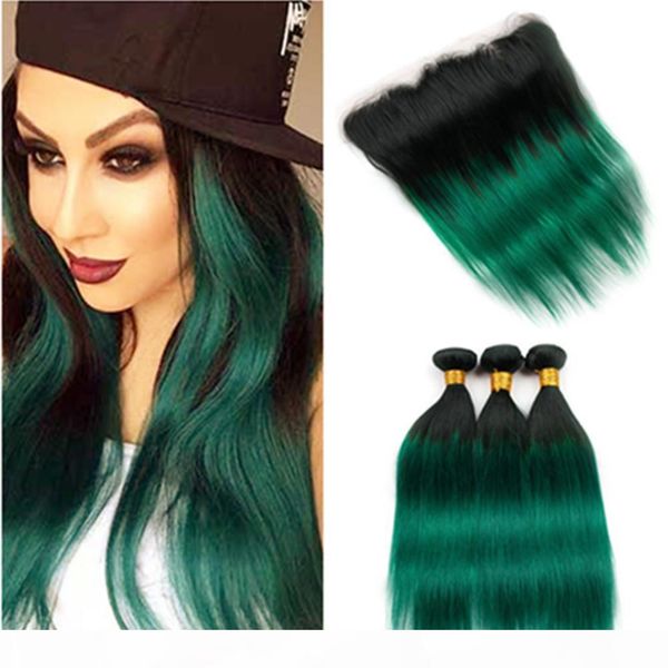 #1b green ombre malaysian human hair lace frontal closure 13x4 ear to ear with weaves dark green ombre virgin hair 3bundles with frontal, Black
#1b green ombre malaysian human hair lace frontal closure 13x4 ear to ear with weaves dark green ombre virgin hair 3bundles with frontal, Black