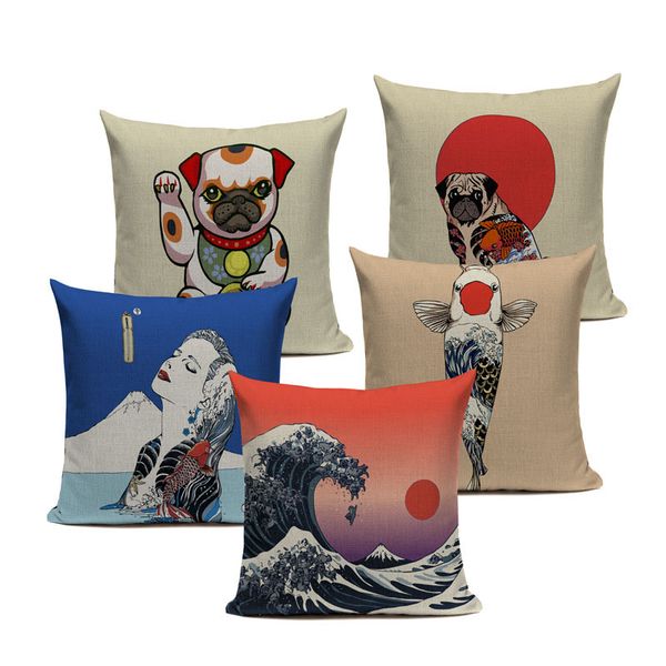 pug dog ashion ethnic style japanese pillow cover animal lovely cushion cover sofa custom decoratove pillow case
pug dog ashion ethnic style japanese pillow cover animal lovely cushion cover sofa custom decoratove pillow case